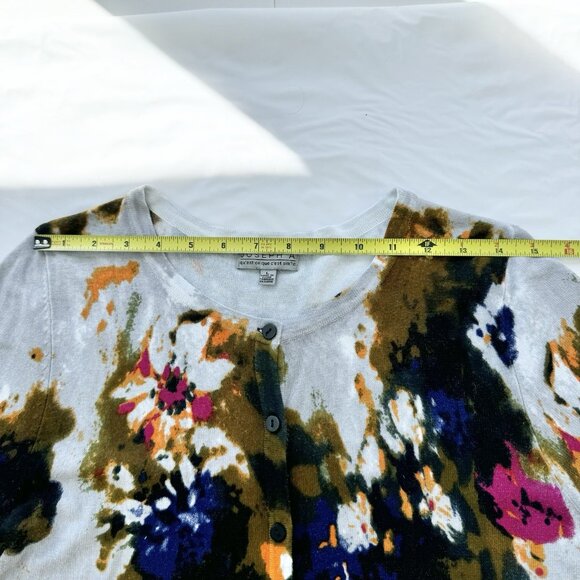 Joseph A Women’s Flower Cardigan Large - Picture 6 of 13